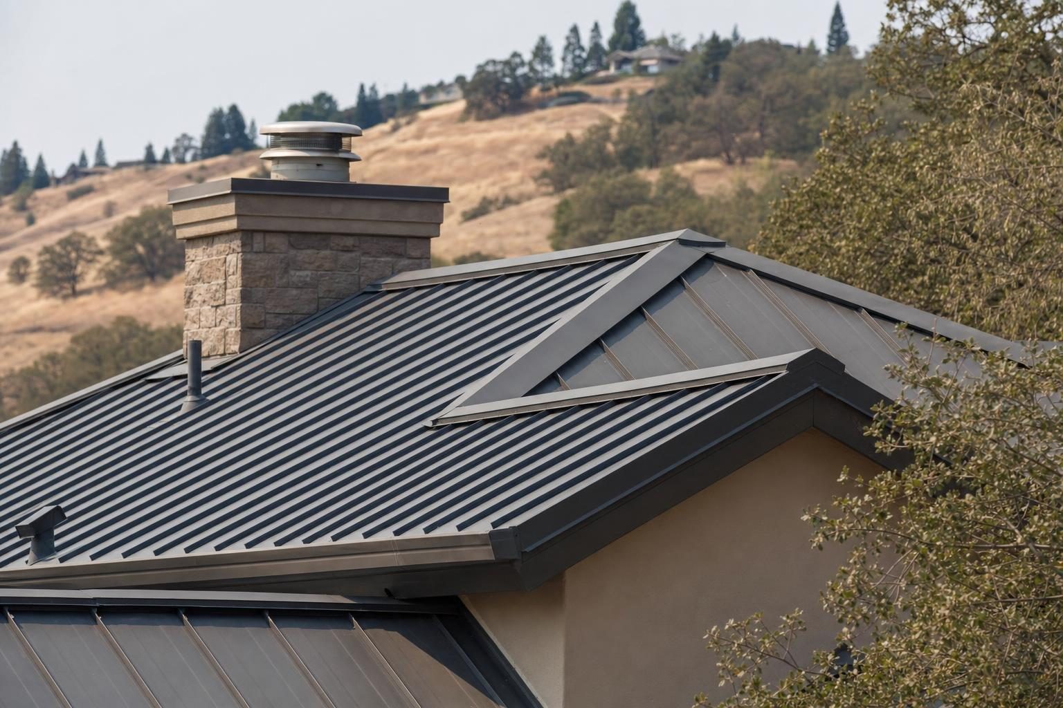 fire resistant roofing installed on a home in Shingle Springs CA wildfire zone