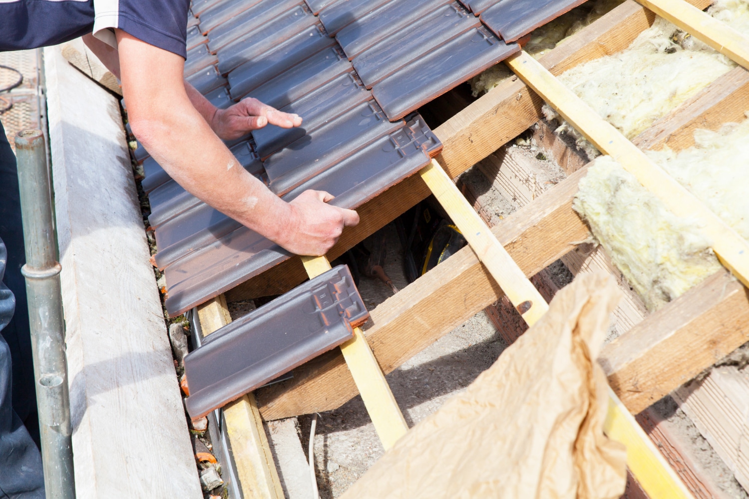 Reroofing overlay installation