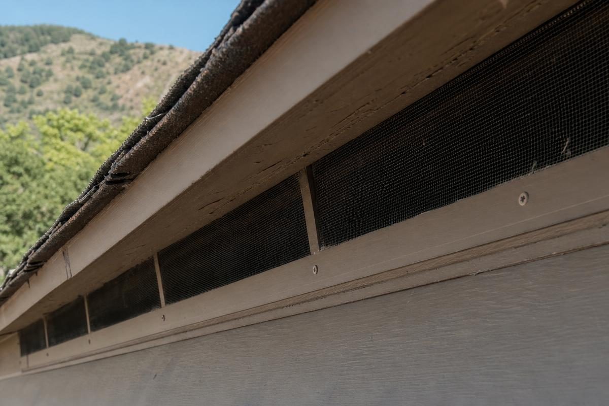 ember-resistant vent with fine mesh for WUI roofing requirements El Dorado County
