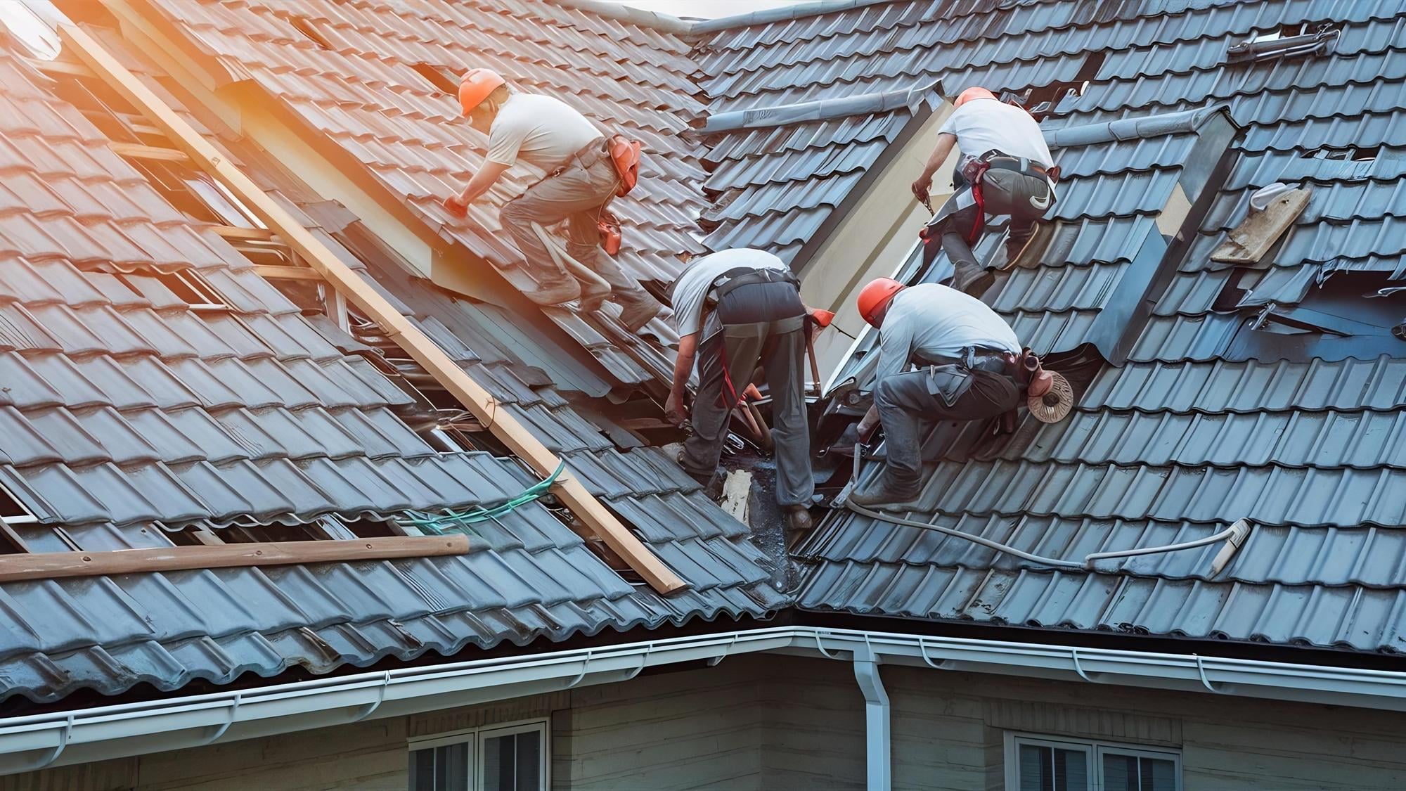 Completed roof replacement project