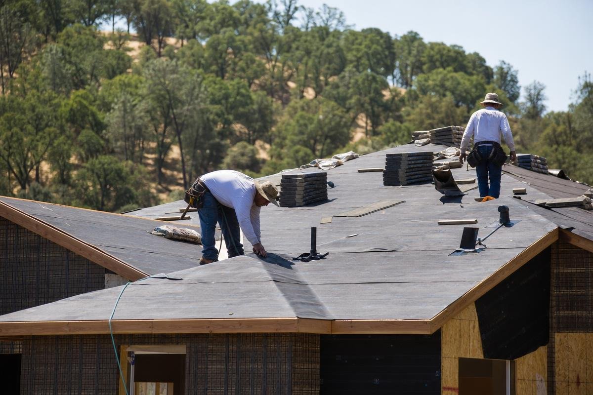 new construction roofing installation in El Dorado Hills California